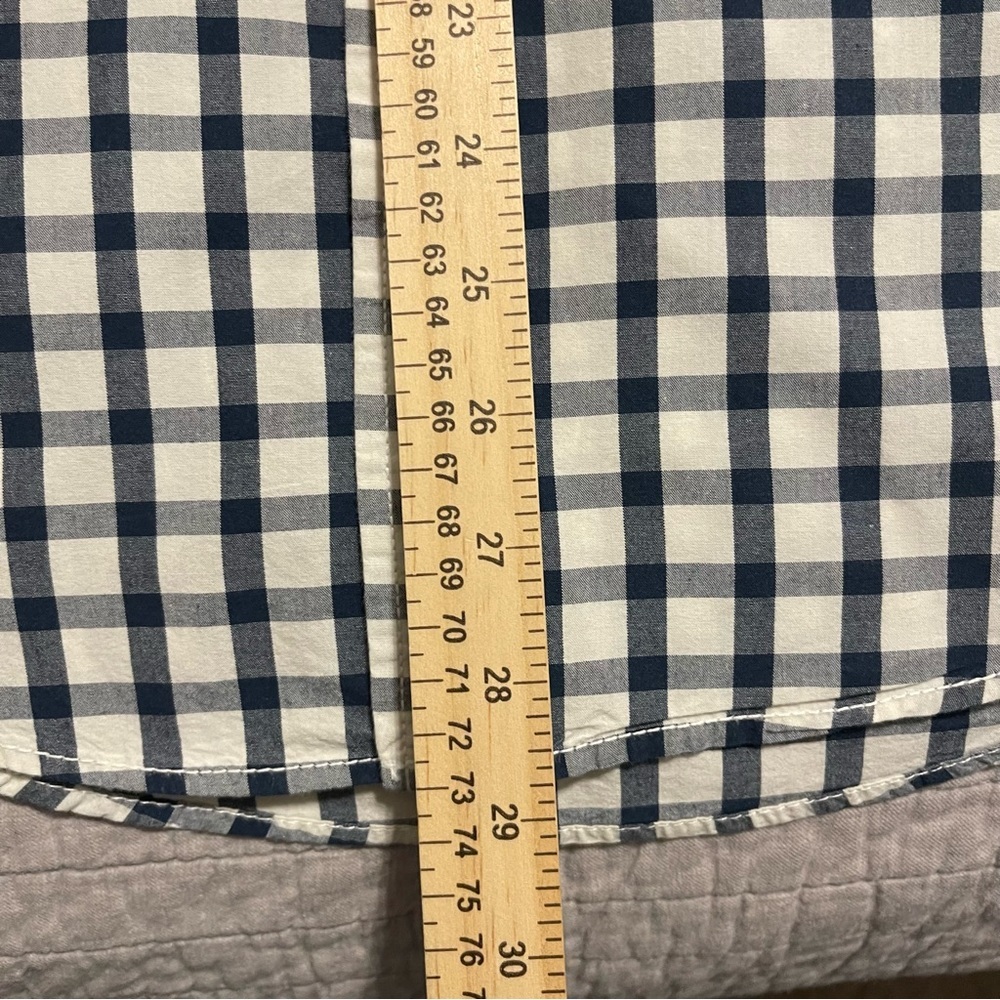 American Rag Mens blue checked long sleeve Button up shirt Medium - Picture 5 of 8